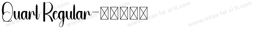 Quart Regular字体转换